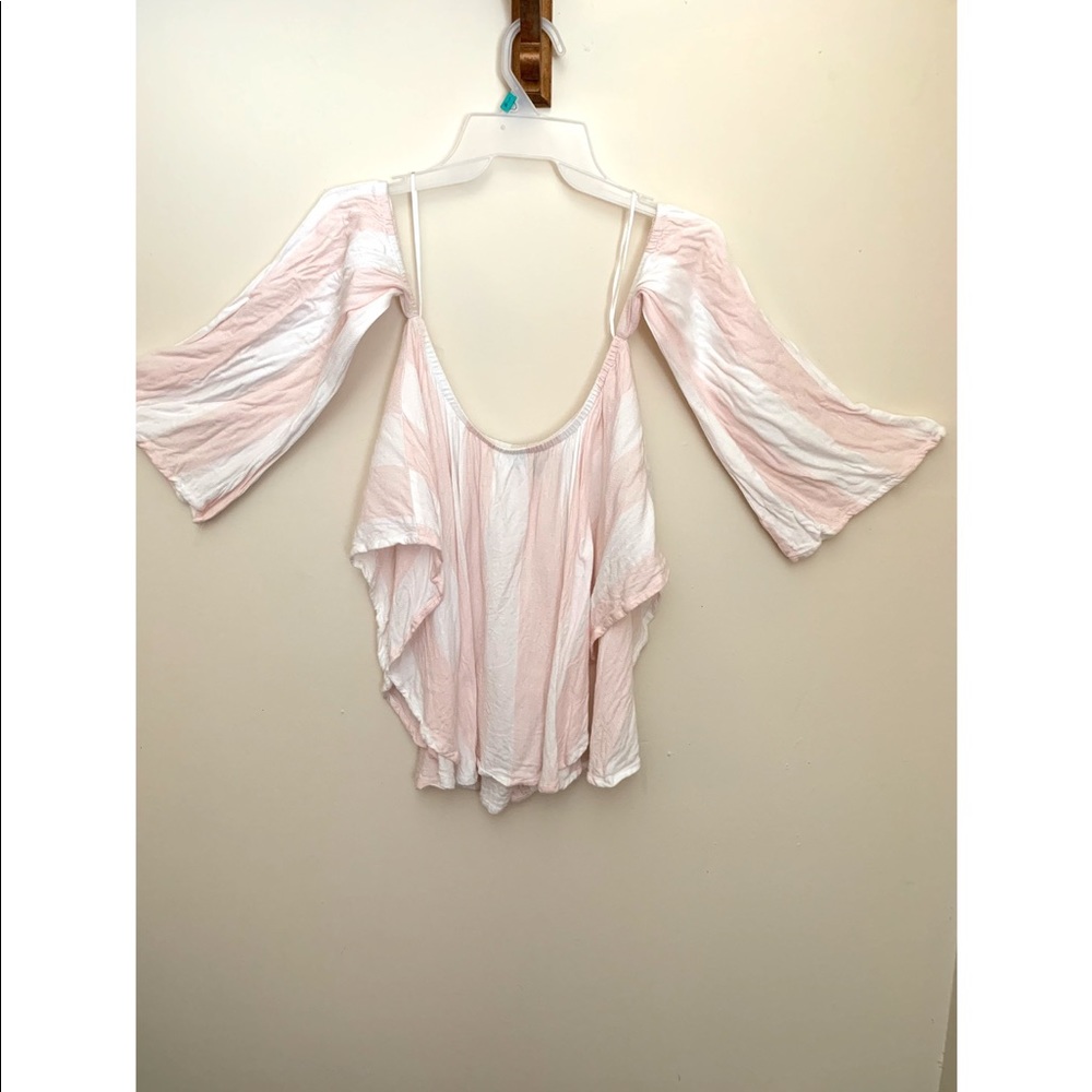 Strapless with bell sleeve Top